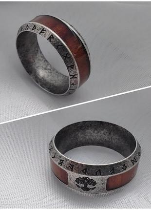 (7+8) 17+18 м набор из 2 шт новое кольцо нержавеющая сталь дерево жизни руны