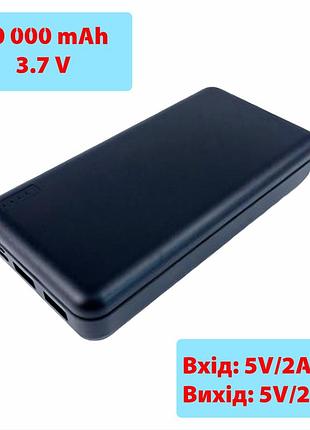 Павербанк "powerbank b21 compact" 20000 mah, 2usb, 5v/2.4a, micro-usb, type-c