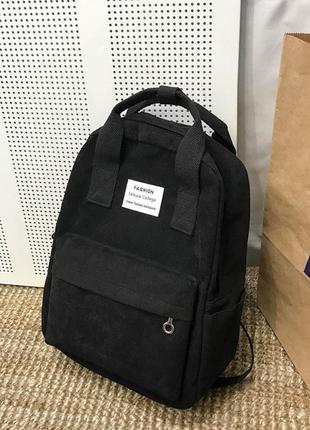 Рюкзак женский вельветовый с емблемой