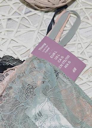 L h&amp;m новые фирменные женские трусики трусики трусы танга бразилианы стринги...