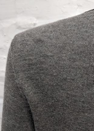 Boss orange silk wool 30/70 элегантный меланжевый пуловер из мягкой тонкой шерсти с шёлком8 фото