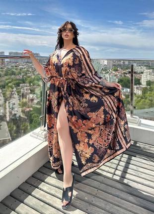 Розкішна туніка plus size! пляжна туніка батал