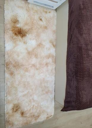 Персиковий килимок трави. килимки травка 150*200см. килимки брудозахисні травка до кімнати1 фото