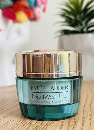 Оригінал нічний детокс-крем з антиоксидантами estee lauder nightwear plus anti-oxidant night detox creme