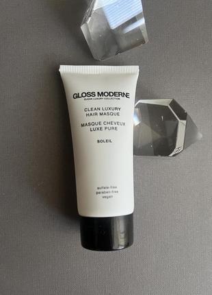 Професійна маска для миттєвого зволоження gloss moderne clean luxury hair masque