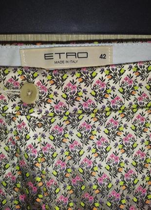 Etro 🇮🇹 італія шикані люксові брюки в квітковий принт