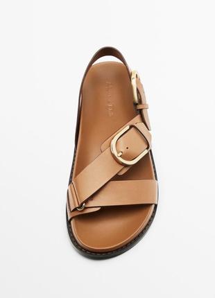 Кожаные обалденные босоножки/сандали massimo dutti с лимитированной коллекции.  привезены с испании.
