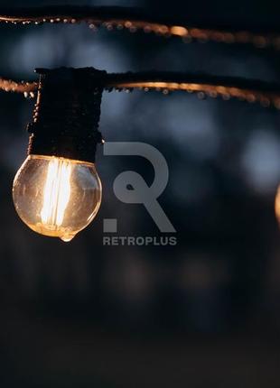 Ретро гирлянда с круглой проволокой, цена за 5 метров