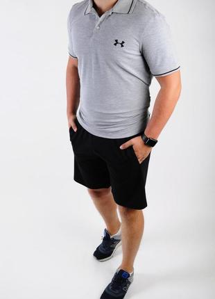 Акція! чоловіча футболка поло теніска under armour, андер, котон