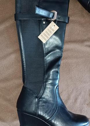 Сапоги, демисезонные сапоги, женские сапоги, на танкетке