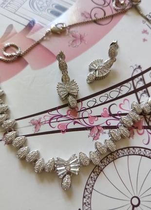 Роскошный ювелирный набор гарнитур комплект украшений