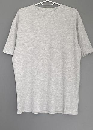 Футболка серая базовая оверсайз
