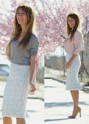 Кружевная юбка zara румыния