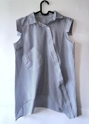 Рубашка літня асиметричний крій