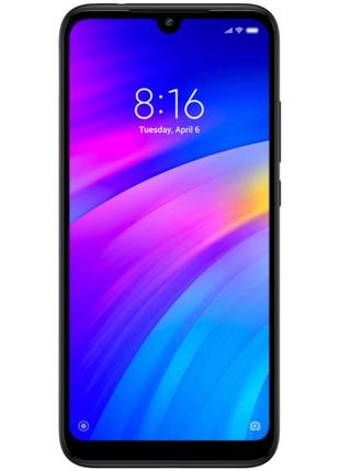 Смартфон xiaomi redmi 7 3/32gb eclipse black 2sim 6.26" ips 1570x720 12 мп + 2 мп 4000 mah2 фото