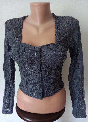Обольстительная, корсетная, кружевная блуза.