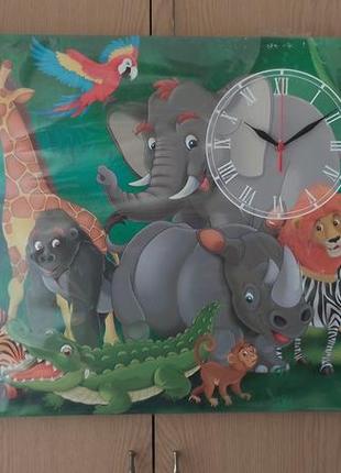 Годинник картина в дитячу кімнату 72*53 см