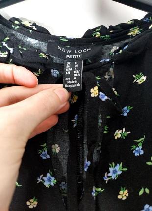 Сукня чорна квітковий принт 36 eur 42-44-46р new look