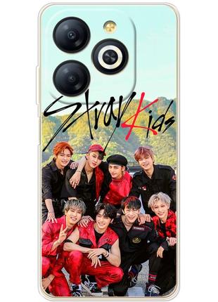 Чохол силіконовий з картинкою на infinix smart 8 (stray kids boy band, стрей кідс)