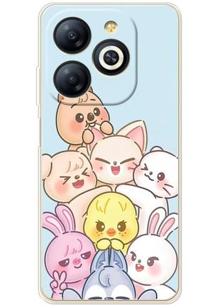 Чохол силіконовий з картинкою на infinix smart 8 (stray kids boy band, стрей кідс)