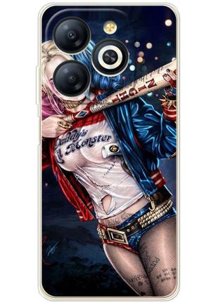Чохол силіконовий з картинкою на infinix smart 8 (харли квинн, harley quinn)