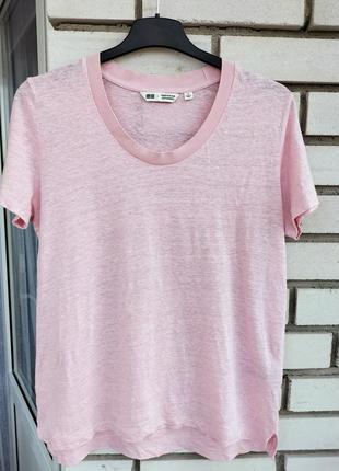 Футболка uniqlo з premium 100%льону. 
колоборація з французьким брендом comptoir des cotonniers! оригінал