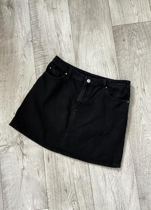 Базова джинсова міні спідниця h&m розмір 38 м