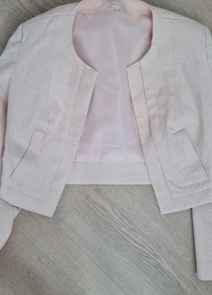 Жакет жіночий рожево пудрового кольору s