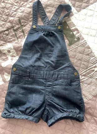 Джинсовый комбез benetton, 3-4 р