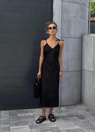Трендовое платье-комбинация. невероятно легкое и лаконичное. идеальный крой, невесомая ткань и лакони
