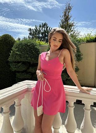Короткое нарядное платье с вырезом на талии с бретелькой на одном плече3 фото