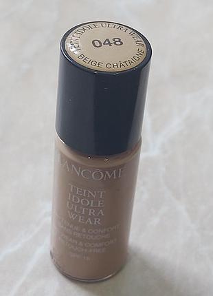 Тональна основа для обличчя lancome teint idole ultra wear 048 beige chataigne. об'єм 10 ml.