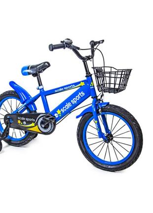 Велосипед дитячий 16 "scale sports" t13 ручне та дискове гальмо blue (1108720899)