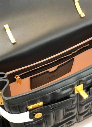 Сумка в стилі balmain чорна 3