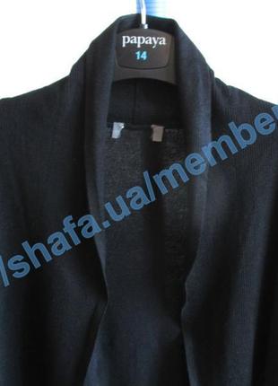 Базовый черный кардиган-накидка из вискозы tcm tchibo5 фото