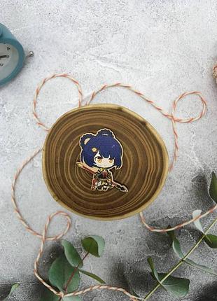 Дерев'яний значок "геншин імпакт - сян лін"