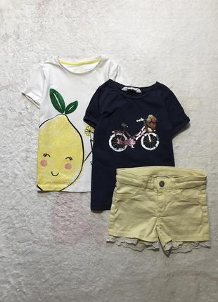 Костюм летний шорты джинсовые футболка