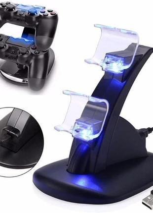 Двойная зарядная станция charging stand для ps4 \ док станция для ps 4 геймпада1 фото