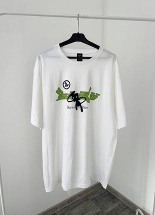 Футболка sicko born from pain x joy white green print