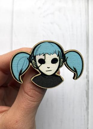 Дерев'яний значок "саллі фейс"