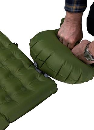 Коврик надувной четырехсезонный wechsel glacio l 186 x 64 x 8 cm tl olive (233123)