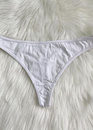 Хлопковые трусики стринги