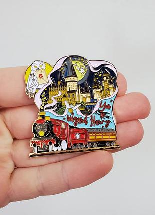 Значок гаррі потер потяг у холгвортс pin harry potter hogwarts platform 9.3/4 платформа сова букля gryffindor грифіндор