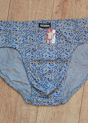 Мужские трусы плавки, набор 3 шт indena,  мужское нижнее белье. хлопок 3xl р (50-52)3 фото