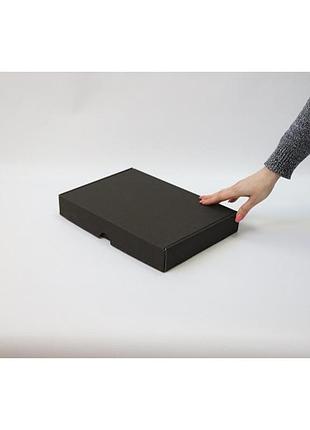 Коробка картонная 340 х 240 х 50 мм, самосборная черная