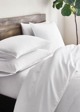 Постільна білизна бязь голд біла євро двойка полуторка сімя