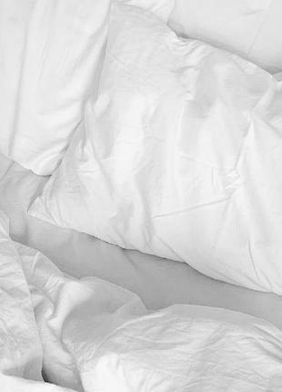 Постільна білизна бязь голд біла євро двойка полуторка сімя