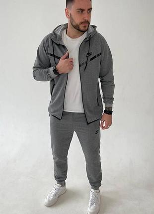 Спортивный костюм найк чоловічий сірий