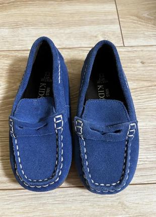 Новые замшевые мокасины