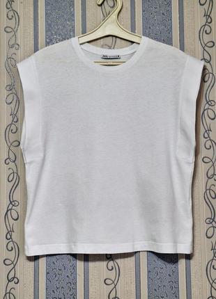 Натуральная футболка zara